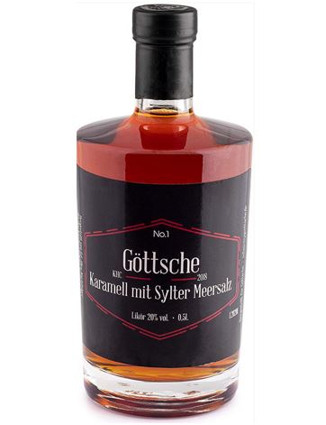 Göttsche Nr. 1  Likör Karamell mit Sylter Meersalz 20% vol. 0,5l