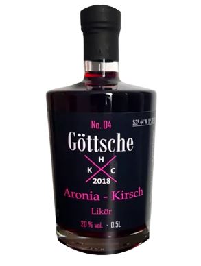 Göttsche Nr. 4 Likör mit Aronia -  Kirsch Likör 20% vol. 0,5l